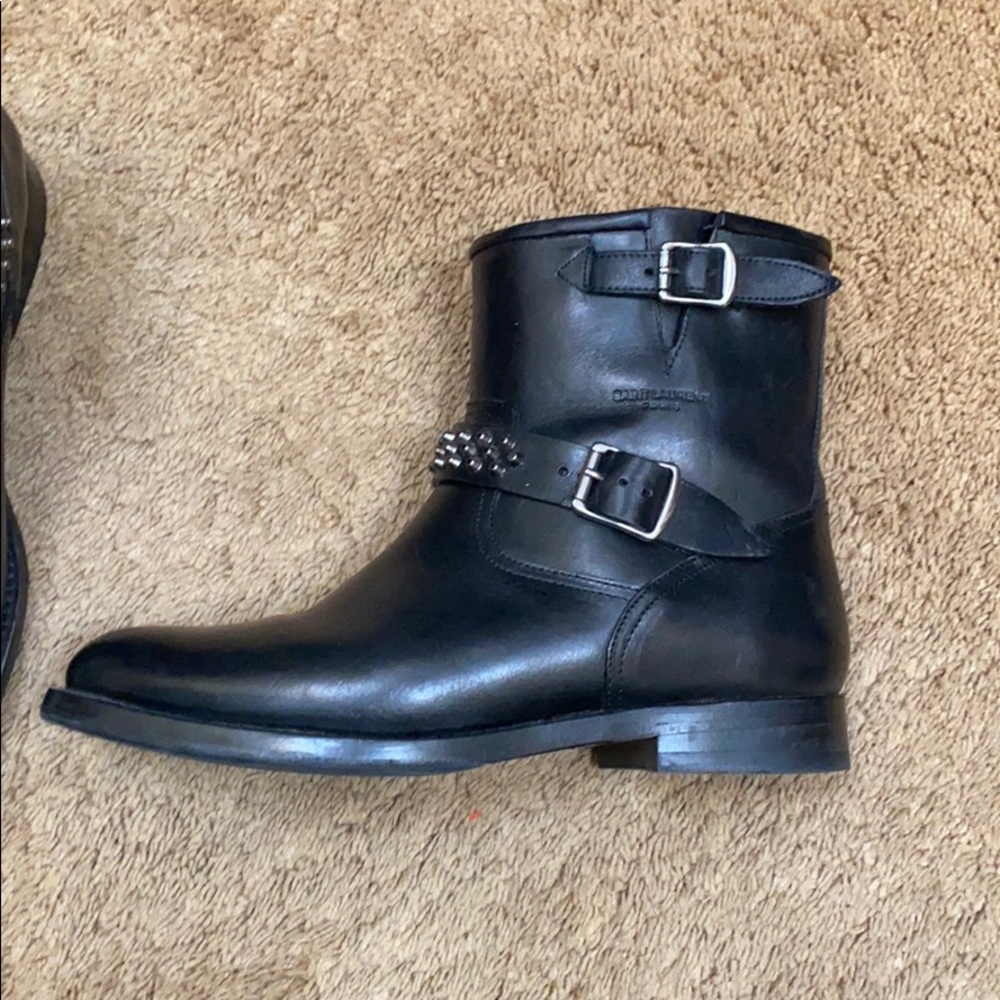 Saint Laurent studded Motorcycle Boots sz36.5 - Picture 5 of 8